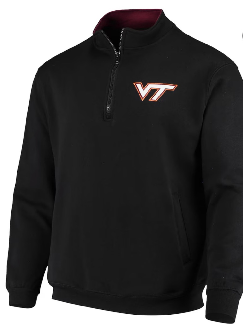 NWT Virginia Tech Hokies Colosseum Athletics 1/4 Zip Pullover XXL #collegecore